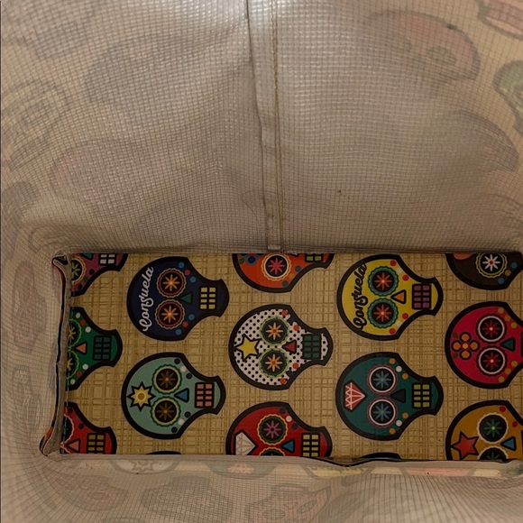 Consuela Vibrant Skull Pattern Tote - Picture 4 of 10